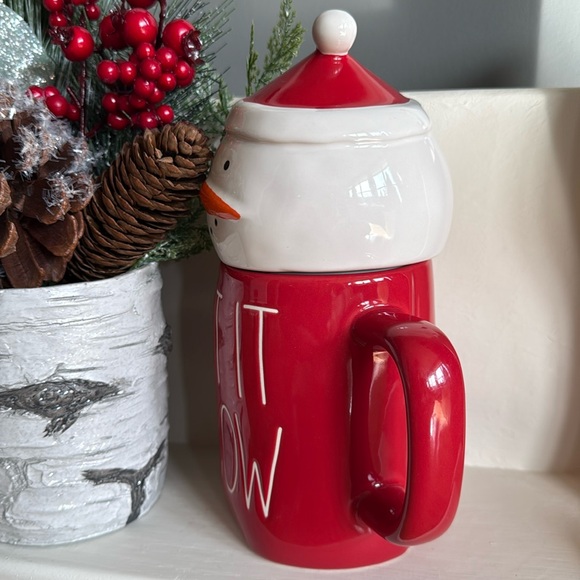 LET IT SNOW Topper Mug By Rae Dunn - Picture 2 of 5